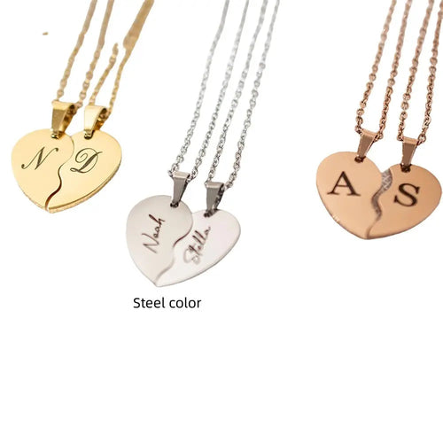 Personalized Stainless Steel Heart-shaped Necklace-personalized | FINDRAGUS