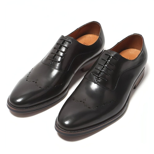 Italian Carved Leather Shoes Handmade Goodyear Leather Shoes Men | FINDRAGUS