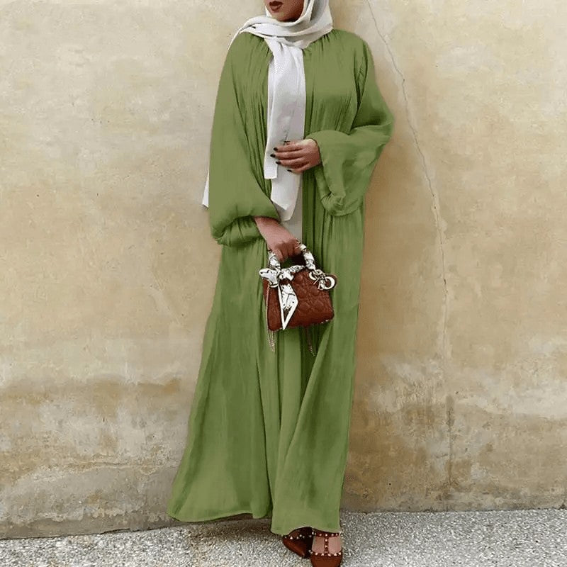Cardigan Lungo Verde Oliva