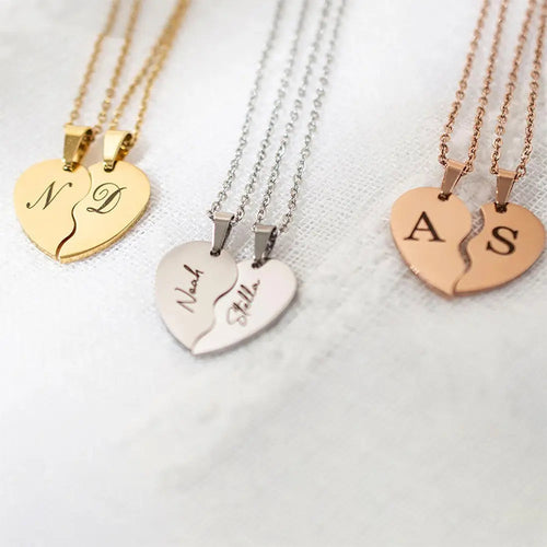 Personalized Stainless Steel Heart-shaped Necklace-personalized | FINDRAGUS