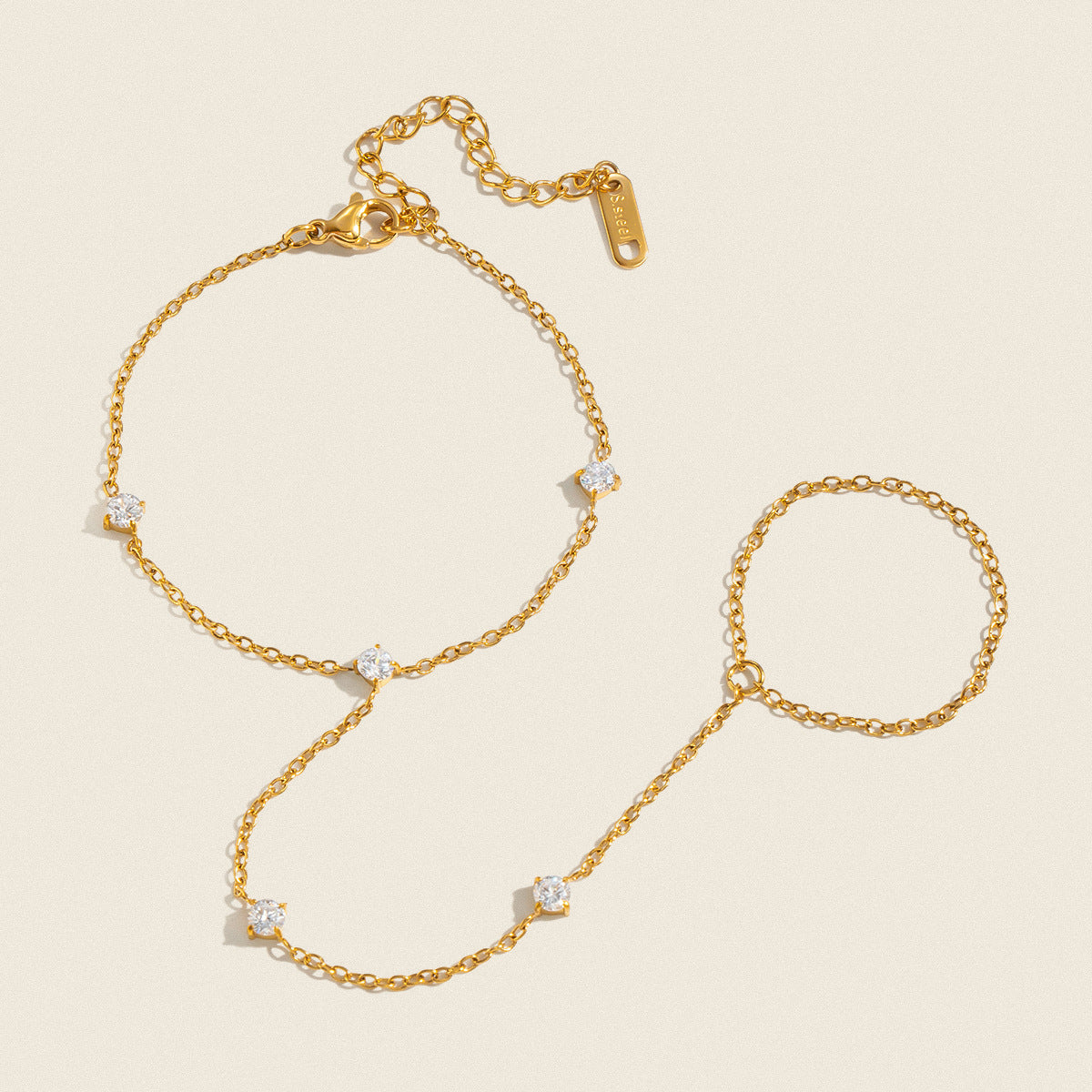 Bracciale Aperto con Zirconi
