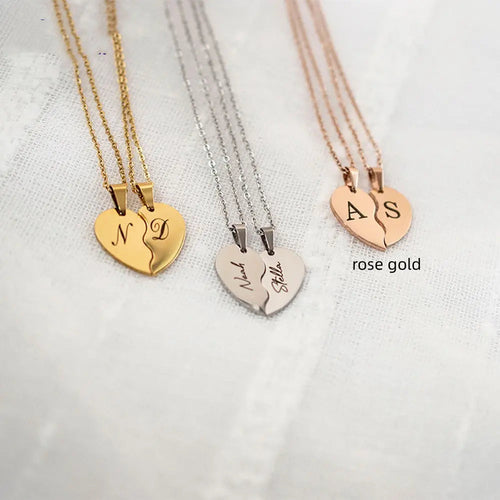Personalized Stainless Steel Heart-shaped Necklace-personalized | FINDRAGUS