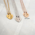 Personalized Stainless Steel Heart-shaped Necklace-personalized | FINDRAGUS