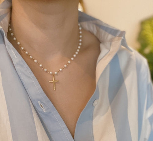 Collana Croce Intrecciata | FINDRAGUS