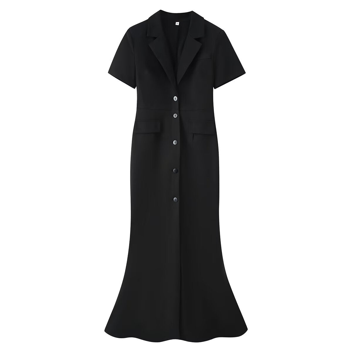 Abito Chemisier Nero Elegante