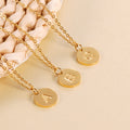 Collana in Acciaio Minimalista con Ciondolo Lettera