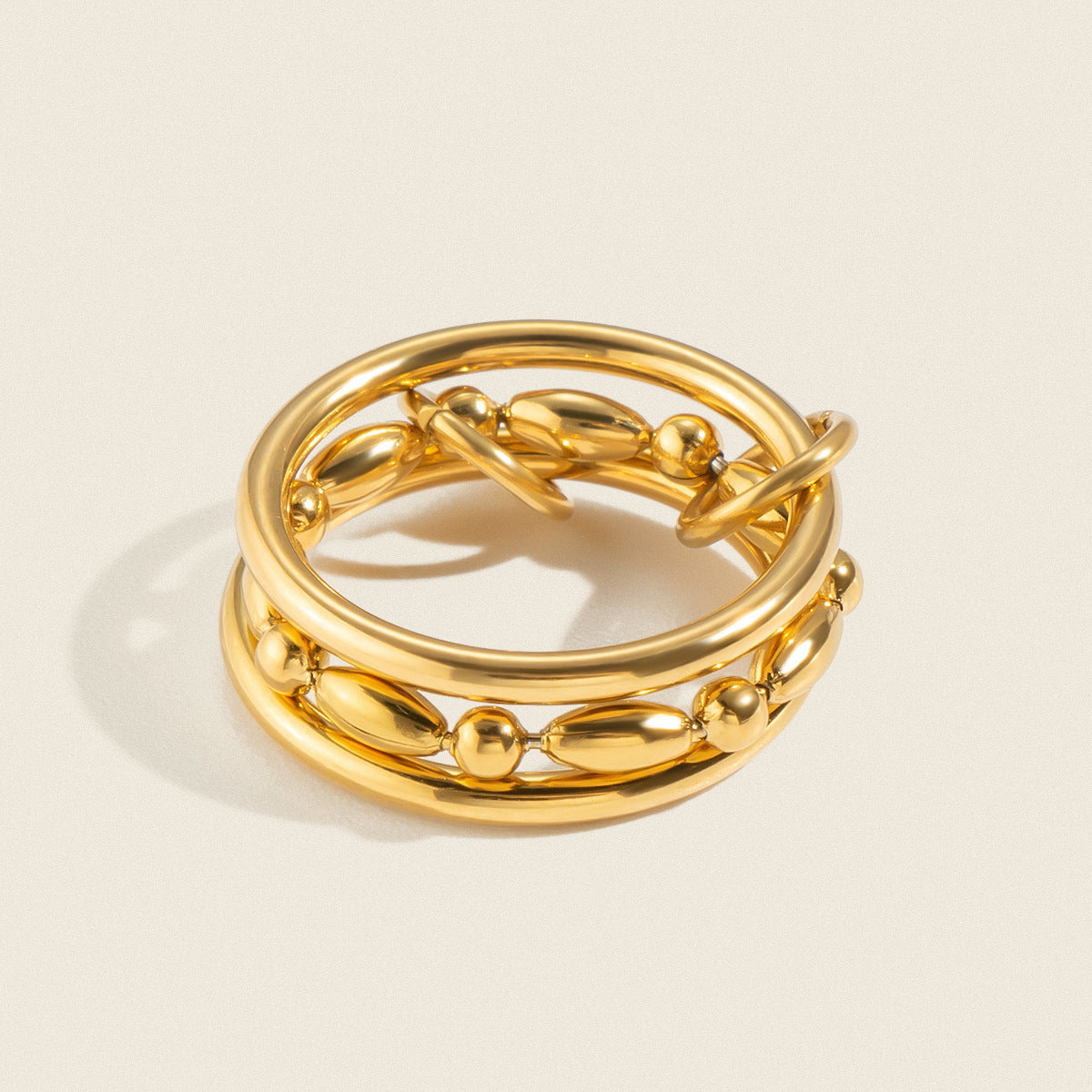 Anello Multi-fascia in Acciaio Inossidabile