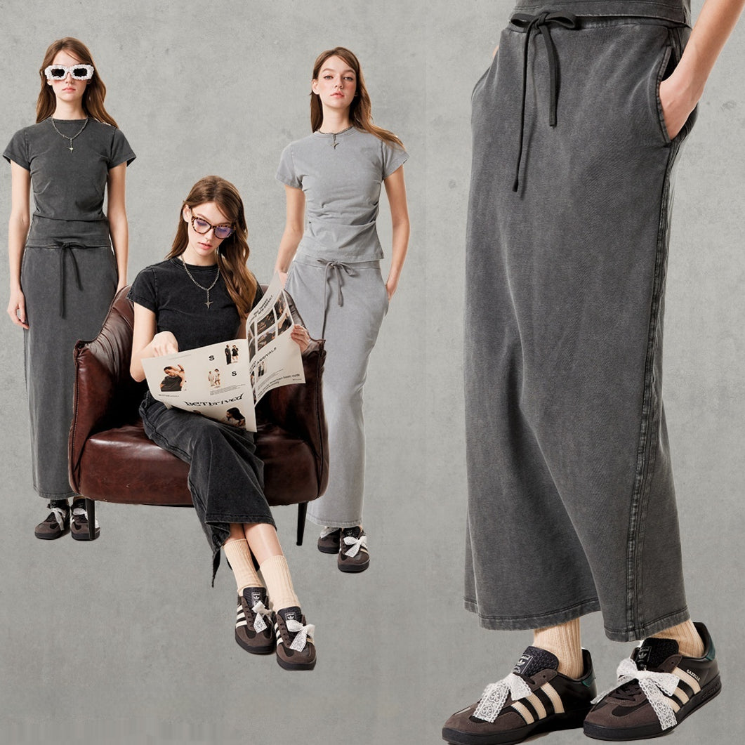 Completo Gonna Maglia Grigio