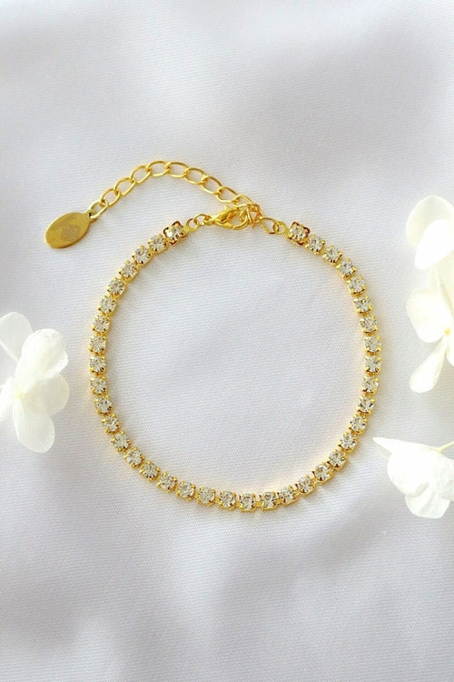 18 Karats Cubic Zirconia Link Bracelet | FINDRAGUS