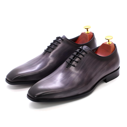 Italian Carved Leather Shoes Handmade Goodyear Leather Shoes Men | FINDRAGUS