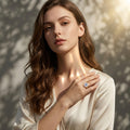Anello a Sei Griffe con Moissanite in Argento S925