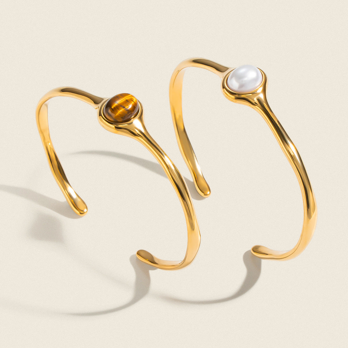 Bracciale ad Anelli in Pietra Naturale